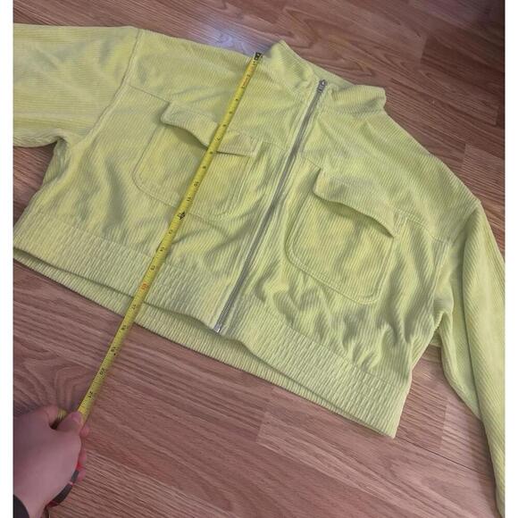 Aerie Corduroy Full Zip Cropped Jacket Size Large - Picture 3 of 8
